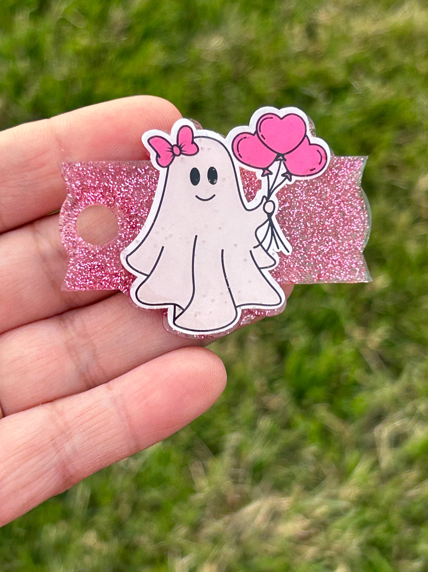 Glitter Ghosted Hearts Stanley Topper